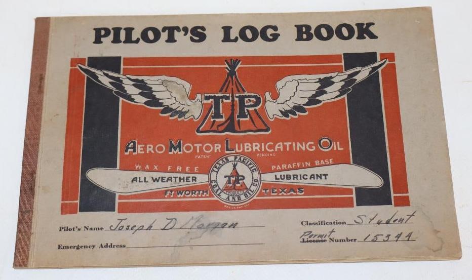 Texas Pacific and Coal Pilots Log Book (1 of 3)