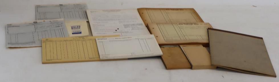 Group of 9 Esso and Humble Unused Receipt Books: Largest is 8.5x11