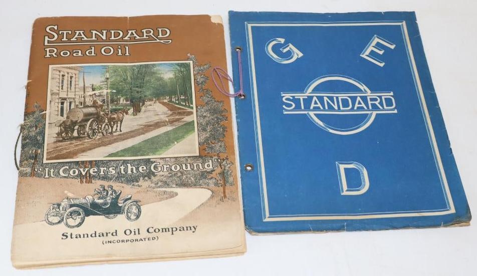 Group of 2 1926 Standard Oil Banquet Program and 1910 Road Oil Book: Largest is 7x10 Road Oil Book Cover is Not Attached
