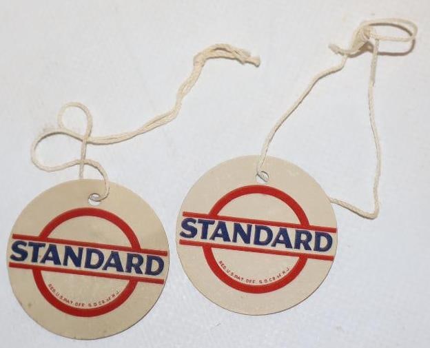 Group of 2 Early Standard Oil Changer Reminder Tags (1 of 2)