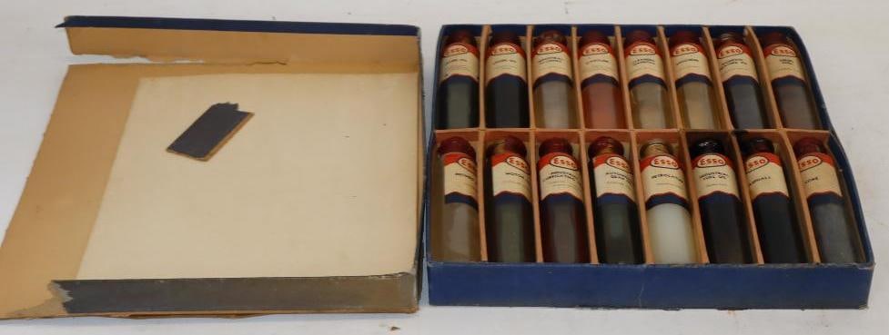Group of 16 Esso Sample Bottles in Original Box (1 of 4)