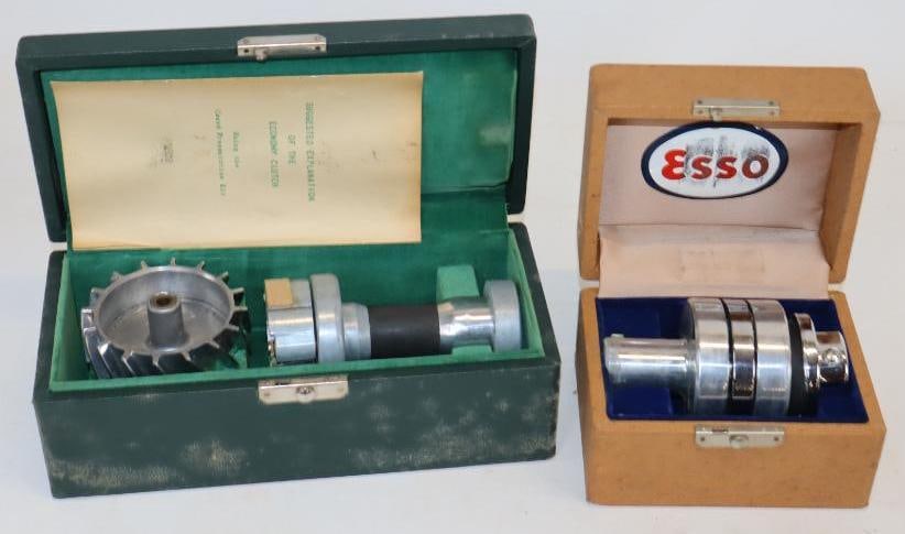 Group of 2 Esso Suggested Explanation Of Economy in Wooden Presentation Box: Largest is 9x4x3 Is The Largest
