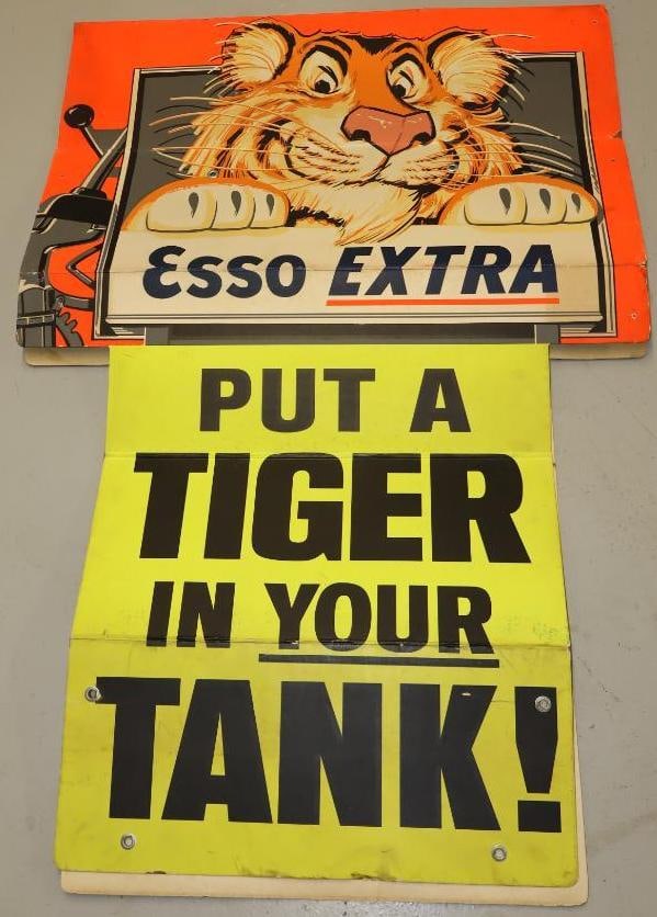 Esso Extra Put A Tiger In Your Take Advertising Cardboard Sign (1 of 8)