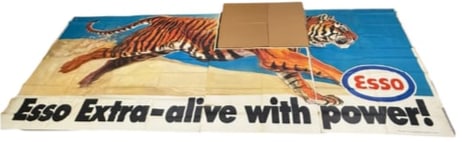 Esso, Humble Extra Alive With Power 1969 Billboard Sign (1 of 4)