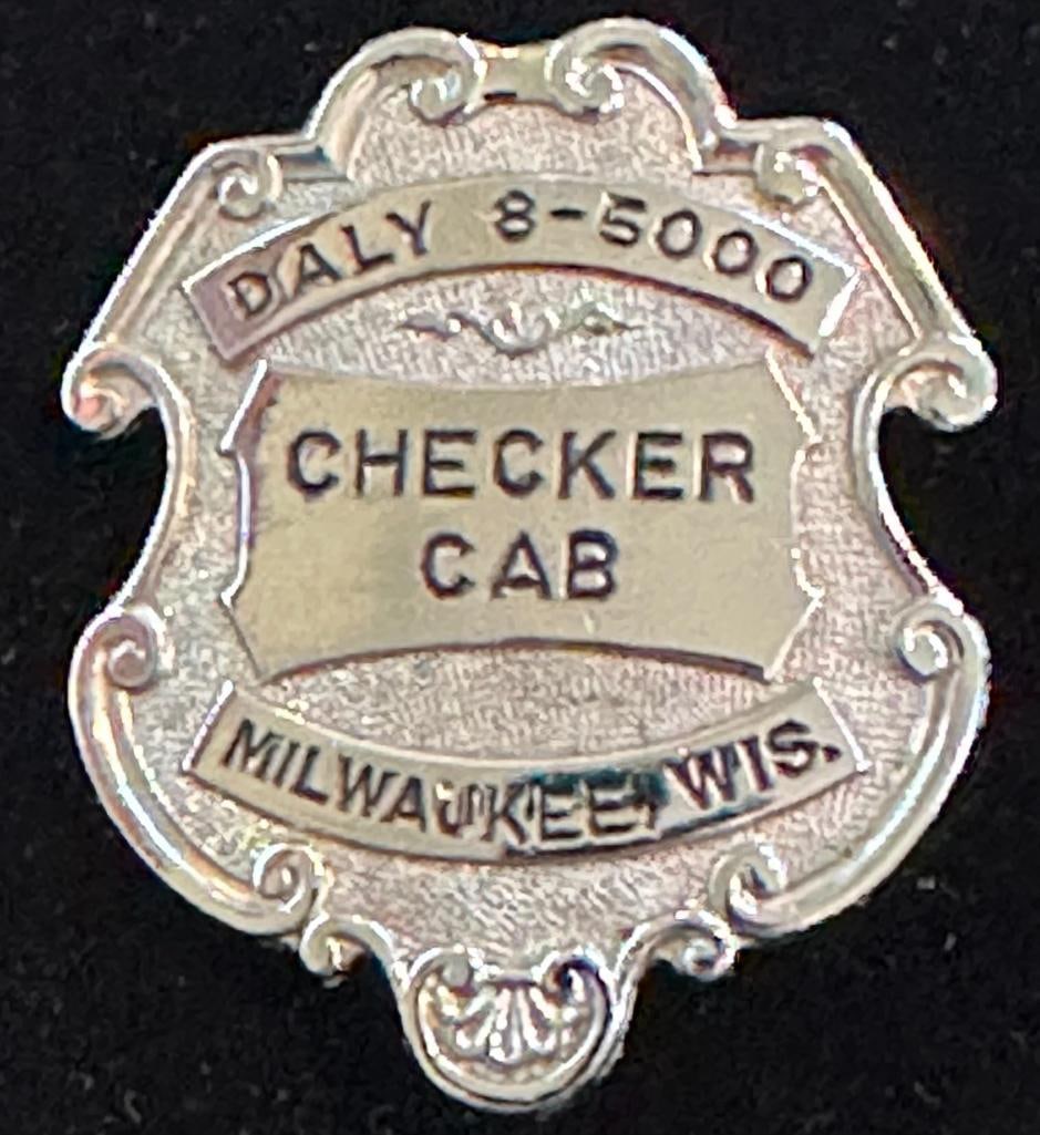 Checker Taxi Cab Driver Uniform Badge (1 of 2)