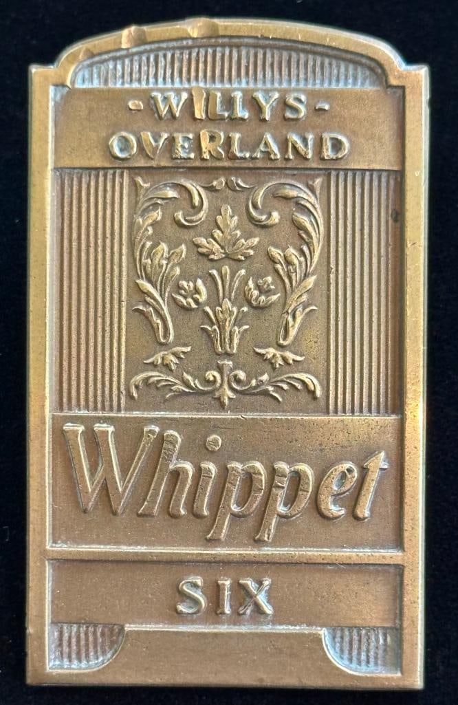 1929 - 1930 Willys Overland Whippet Radiator Emblem (1 of 2)
