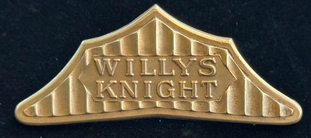 1929 - 1930 Willys Knight Radiator Emblem (1 of 2)
