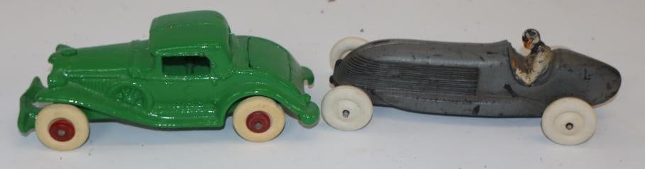 Group of 2 Cast Iron and Rubber Toy Cars (1 of 3)