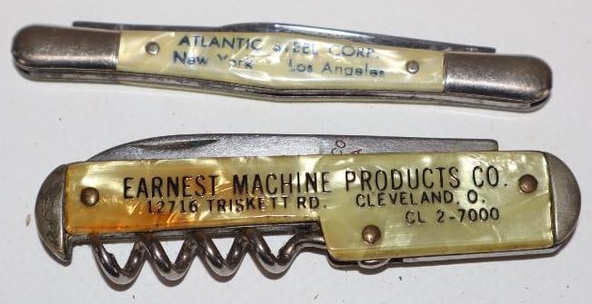 Group of 2 Atlantic Steel Corp and Black Diamond Screws Advertising Pocketknives (1 of 3)