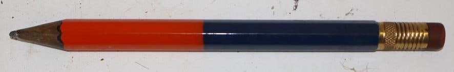 1939 New York World Fair Oversized Souvenir Pencil: .5" x .5" x 10"