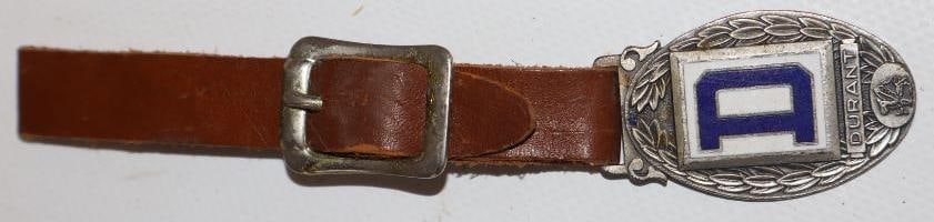 Durant Motor Car Advertising Cloisonne Watch Fob- Reproduction: This is a reproduction. 1" x 1.5"