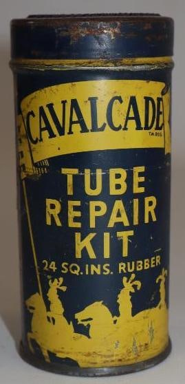 Cavalcade Tire Tube Repair Kit Tin: 2" x 2" x 4"