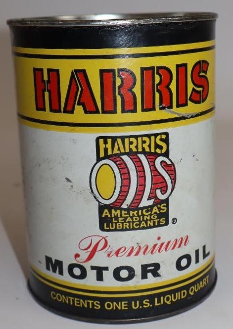 Harris One Quart Composite Motor Oil Can: 4" x 4" x 5.5"