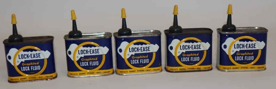 Group of 5 Lock-Ease Handy Oil Cans (1 of 4)