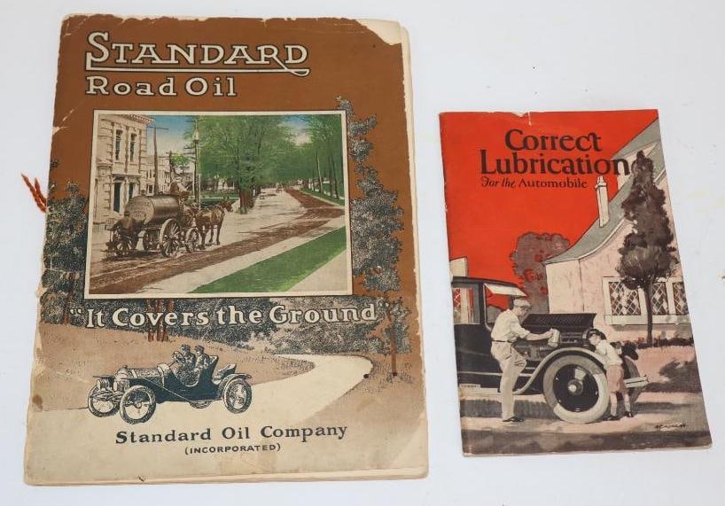 Group of 2 Standard Oil and Mobil Gargoyle Correct Lubrication Guide and Road Oil Book (1 of 2)