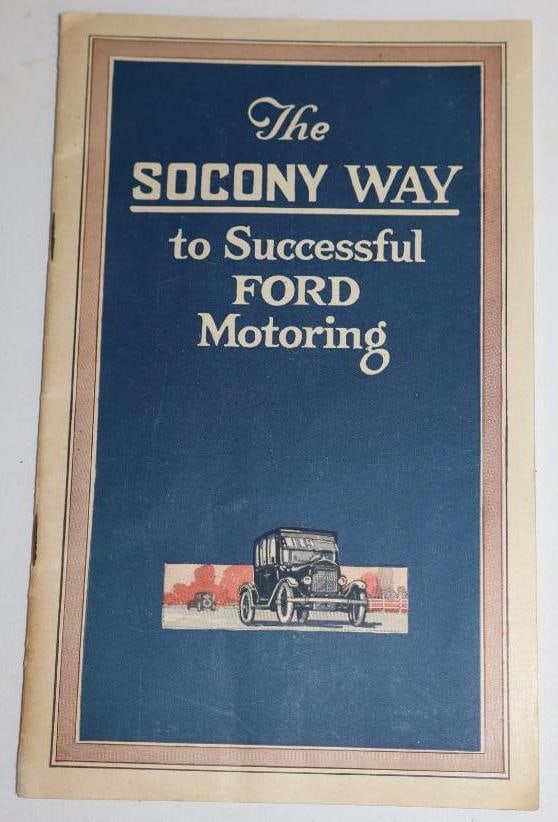 The Socony Way to Successful Ford Motors Book: 4.75" x 7.5"