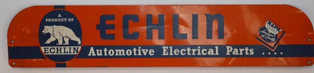 Echlin Auto Parts Single Sided Tin Rack Sign (1 of 4)