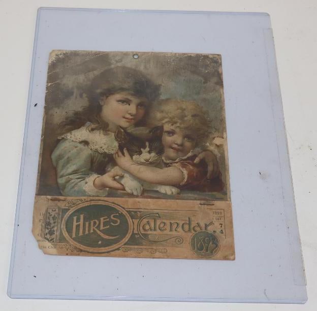 1893 Hires Rootbeer Advertising Calendar (1 of 4)