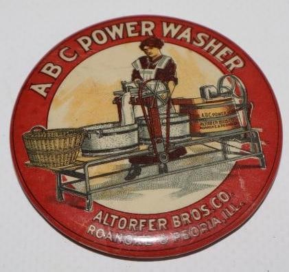 ABC Power Washer Advertising Pocket Mirror (1 of 2)