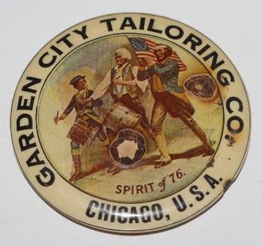 Garden City Tailoring Co Chicago Advertising Pocket Mirror (1 of 2)