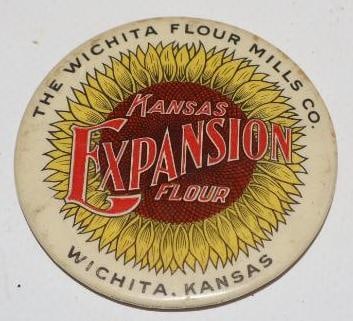 Kansas Expansion Flour Advertising Pocket Mirror (1 of 2)