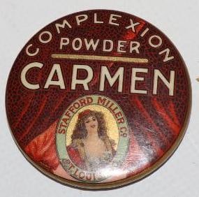 Carmen Complex Powder St Louis Advertising Pocket Mirror: 1.75" x 1.75"