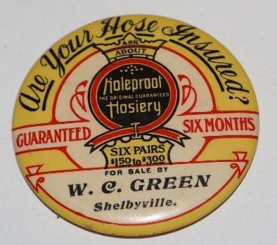 Hole Proof Hosiery Advertising Pocket Mirror (1 of 2)