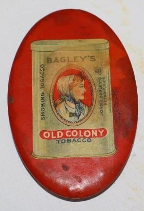 Bagleys Old Colony Tobacco Advertising Sharpening Stone (1 of 2)