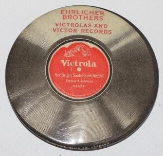 Victrola & Victor Records Ehrlicher Brothers Advertising Pocket Mirror (1 of 2)
