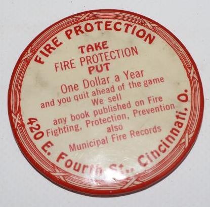 Municipal Fire Records Cincinnati  OH Celluloid Put or Take Game (1 of 2)