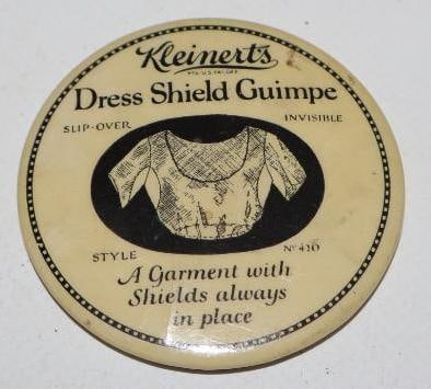 Kleimerts Dress Shield Guimpe Advertising Pocket Mirror: 2" x 2"