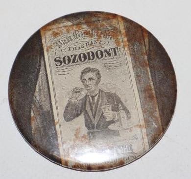 Sozozont Liquid Gum Hardener Advertising Pocket Mirror: 2.25" x 2.25"