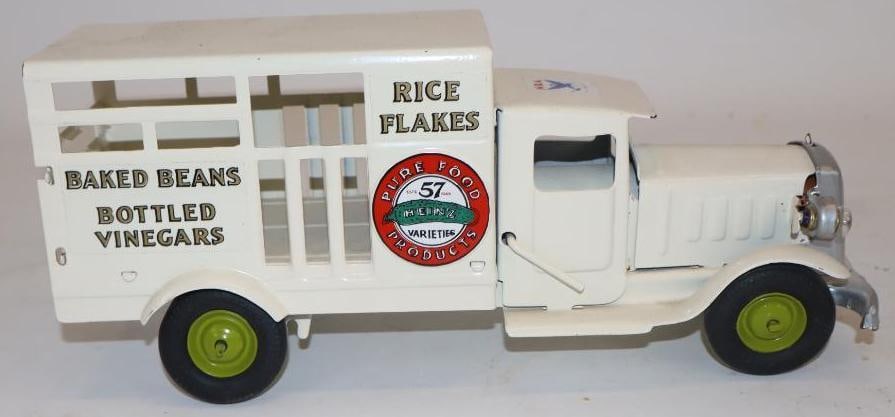 Metalcraft Heinz 57 Varieties Products Toy Truck with Battery Operated Headlights: 12" x 4" x 5"