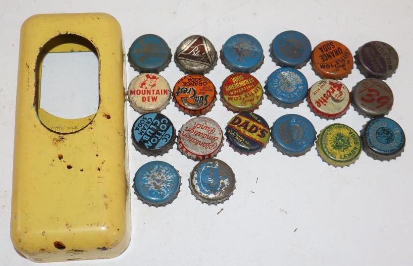 Group of 20 Corkline Bottlecaps and Action Mfg Cap Catcher (1 of 5)