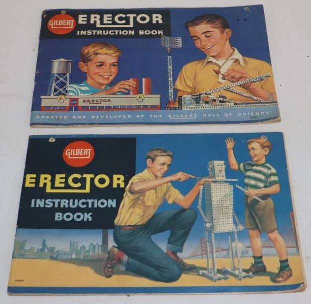 Group of 2 1959 Gilbert Erector Set Instruction Books (1 of 4)