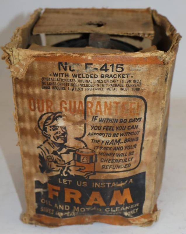 Early Fram Oil Filter Cartridge in Original Box (1 of 5)