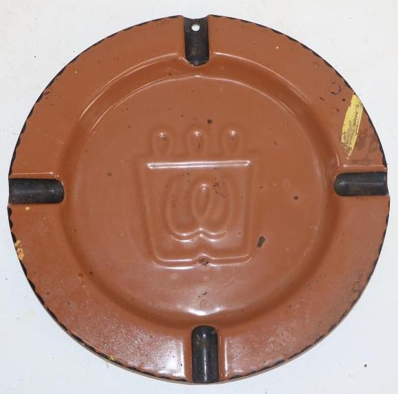 Westinghouse Porcelain Advertising Ashtray: 8" x 8"