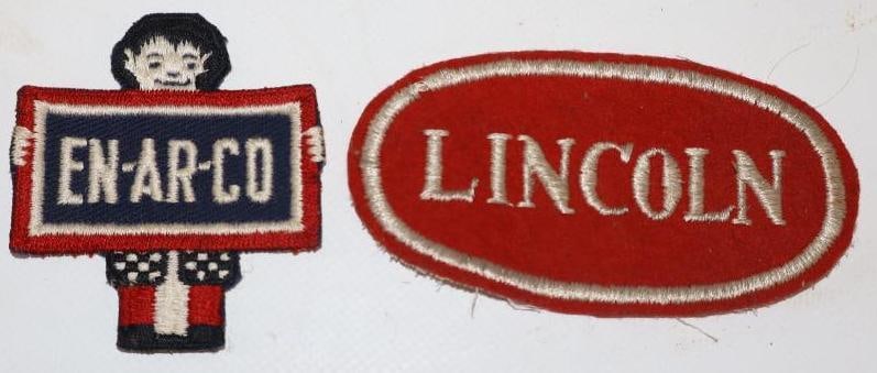 Group of 2 En-Ar-Co and Lincoln Shirt Patches (1 of 2)