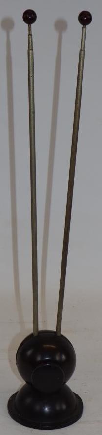 Bakelite "Bunny Ears" Television Antenna: 4" x 4" x 19"
