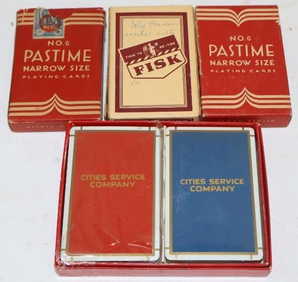 Group of 5 Cities Service, Fisk, and Pastime (1 of 4)