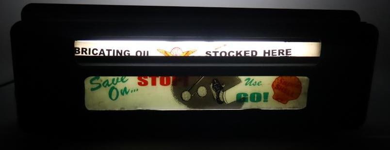 Aero Shell and Super Shell Double Sided Light-Up Advertising Sign (1 of 5)