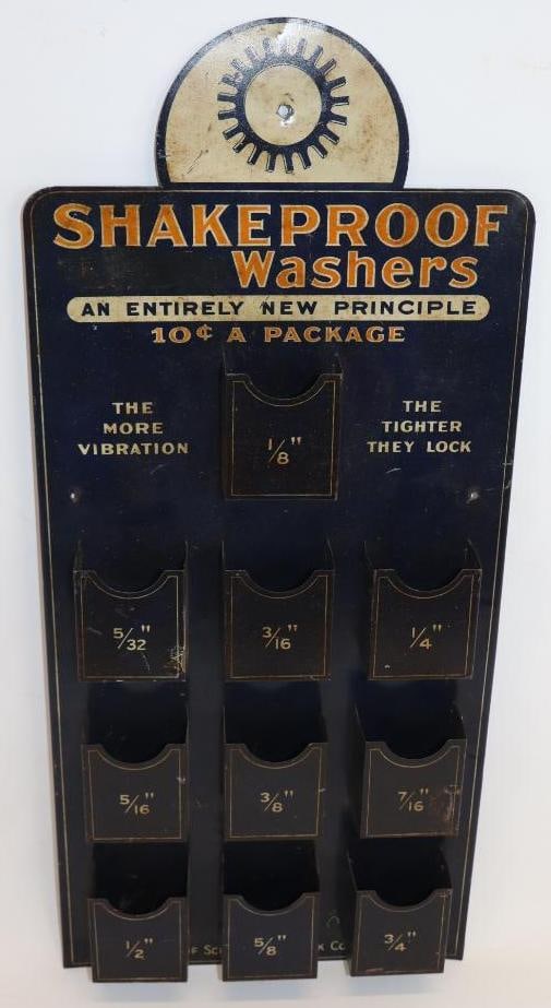 Shake Proof Washers Metal Advertising Wall Display (1 of 4)