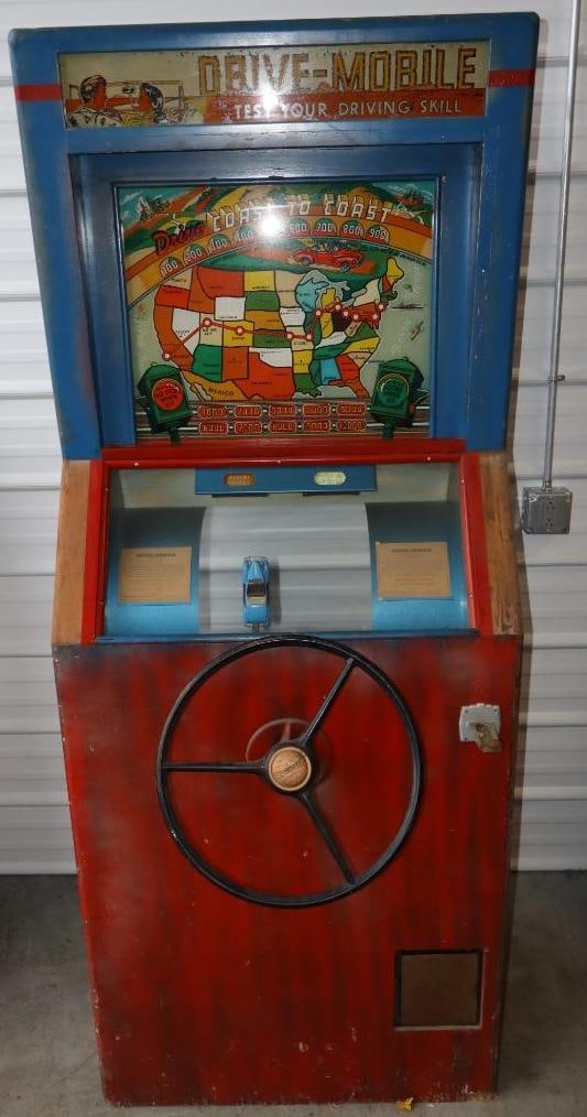 Drive Mobile "Test Your Driving Skills" Autoscope International Coin-Operated Game From Long Island (1 of 11)