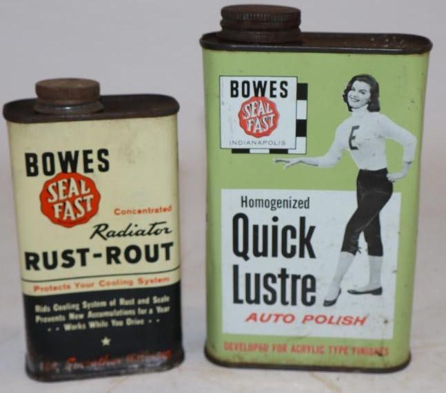 Group of 2 Bowes Car Care Cans (1 of 2)