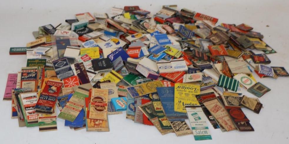 Large Group of Advertising Matches & Match-Books: Group C: Average Size is 1.5" x 2 each