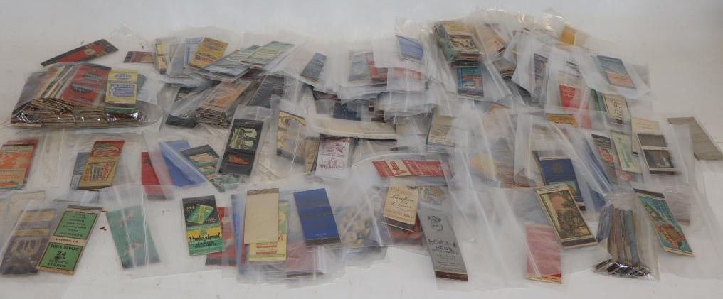 Large Group of Advertising Matches & Match-Books: Group E: Average Size is 1.5" x 2 each