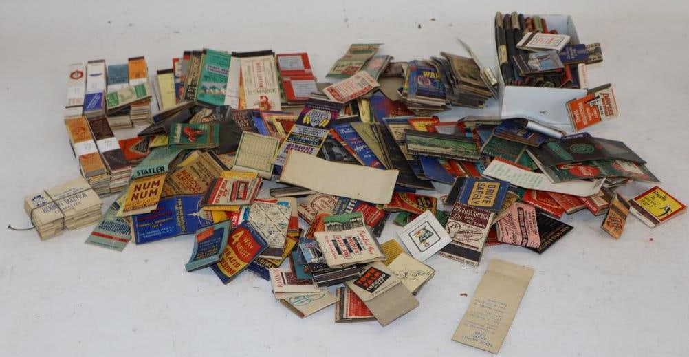 Large Group of Advertising Matches & Match-Books: Group G: Average Size is 1.5" x 2 each