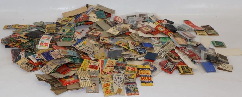 Large Group of Advertising Matches & Match-Books: Group I: Average Size is 1.5" x 2 each