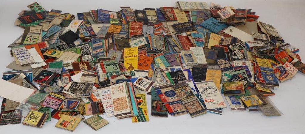 Large Group of Advertising Matches & Match-Books: Group P: Average Size is 1.5" x 2 each