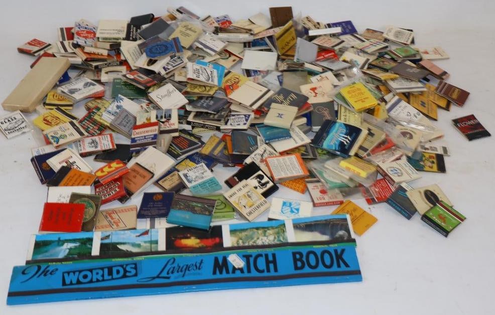 Large Group of Advertising Matches & Match-Books: Group U: Average Size is 1.5" x 2 each